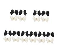 FRCOLOR 5 Ensembles Pince À Chaussures Avec Nœud Décoration De Chaussures Pinces À Chaussures De Mariage Perles Breloques Décoratives Pour Chaussures Décoration De Mariage 2 paires*5