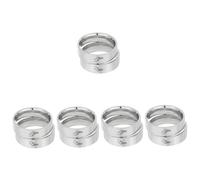 FRCOLOR 5 Paires Promise Pour Couples Inoxydable Anneaux Correspondants Gravés Love Them pour Fiançailles