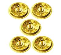 FRCOLOR 5 Pièces Base de Mèche Flottante en Aluminium pour Lampe à Huile, Facile à Utiliser, Design Portable, Accessoire pour Autels Domestiques et Temples