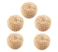FRCOLOR 5 Pièces Boule De Bain De Accessoires De Bain Carbolique De Bain Brosse à Coulis Épurateur De Bain De Ballon De Bain Yellow Éponge