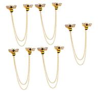 FRCOLOR 5 Pièces Broche Broche Épingle à Nourrice Bijoux Accessoires Hommes Épinglette Pour Costumes Pour Hommes Chaînes De Col Pour Chemises Revers à Revers Alliage