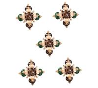 FRCOLOR 5 Pièces broche broche épingle petit revers croix s col chemise de vêtements femme de costume pour hommes pince à linge alliage