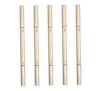 FRCOLOR 5 pièces Crayons à Sourcils Double Embout avec Brosse Couleurs Naturelles Maquillage Longue Tenue pour Femmes Facile à Transporter et Dessiner des Sourcils Précis