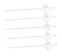 FRCOLOR 5 Pièces Épingle à cheveux hairpin hair clip hair toppers hair pin hair charms tag de mariée habillé bâtons de cheveux chinois Accessoires pour cheveux rétro Alliage de zinc Silver