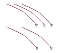 FRCOLOR 5 Pièces Microphone Condensateur Électret Mini avec Câble Haute Stéréo Clair Durabilité Renforcée par Points de Soudure de Bruit pour Enregistrement Professionnel et Streaming