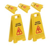 FRCOLOR 5 Pièces Miniature Dollhouse Floor Signs Realistic Safety Warning Caution Signs for Role Play and Safety Education