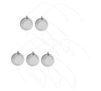 FRCOLOR 5 Pièces Newton's Cradle Balance Balls Stainless Steel Pendulum Physics Educational for Home Office Decoration