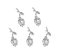 FRCOLOR 5 Pièces Ornements en métal de beauté d'ongle autocollants clou artisanat mascarade decoration ongle accessoires ongles pierres à ongles décorations d'art d'ongle en métal Silver