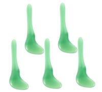 FRCOLOR 5 pièces Outil de Massage Facial Gua Sha Résine Naturelle Stimulateur Points de Pression pour Visage Cou et Dos Masseur Lifting et Détente des Tissus Profonds Outil de Soin Yeux