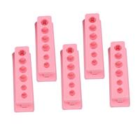 FRCOLOR 5 pièces Porte-éprouvettes Plastique Support Tube à Essais Rack Laboratoire pour Rangement et Enseignement en Sciences Couleur Aléatoire Couleur Aléatoire