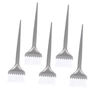FRCOLOR 5 Pièces pour cheveux flacon applicateur d'huile capillaire distributeur graissage brosse à cheveux cylindrique traitement à l'huile capillaire accessoires de salon Silver