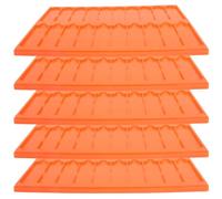 FRCOLOR 5 Pièces Rack De Glissière De Laboratoire De Diapositive De Microscope Support De Stockage De Diapositive De Microscope Orange