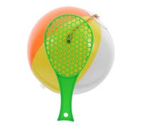FRCOLOR 5 Pièces Raquettes Tennis Gonflables et Balles Rebondissantes pour Garçon Fille Jouets de Plage et Piscine Kit Sportif Portable pour Améliorer la Dextérité Perception des Couleurs