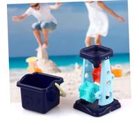 FRCOLOR 5 pièces Set de Jouets de Plage Garçon Fille Kit Outils de Sable Créatif avec Sablier Pelle et Accessoires Colorés pour Jeux Extérieurs Piscine et Bac à Sable Couleur Aléatoire