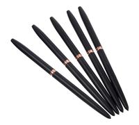 FRCOLOR 5 Pièces Stylo de dessin d'art d'ongle laque Poignée colle stylos de dessin d'art d'ongle clou Gel pinceaux nail art stylos d'art d'ongle brosse à ongles tube en aluminium Black