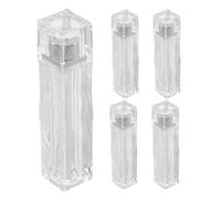 FRCOLOR 5 Pièces Tube Vide pour Gloss à Lèvres avec Design de Vague et Effet Cube de Glace en As, Élégant et Sophistiqué, pour Collections de Créateurs et Testeurs
