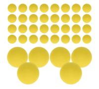FRCOLOR 50 Balles Mousse EVA Souple 2 CM Jaune Recharge Compatible Lanceur Projectiles Légers pour Jeux de Tir Loisirs Créatifs et Activités en Plein Air
