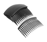FRCOLOR 50 Pièces 16 Peigne à Cheveux Peignes Pinces à Griffes Pour Cheveux Épais Style Mini Accessoire Épingle Peigne Inséré Dans Les Cheveux Black