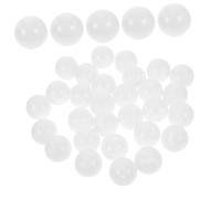 FRCOLOR 50 Pièces Accessoires De Jouets à Balle Nourrisson Insert De Bruiteur Enfant Remplacement De Réparation De Jouets Insert De Fabricant De Bruit De Hochet Pour Bébé Plastique Blanche