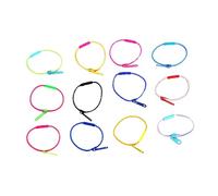 FRCOLOR 50 pièces Bracelets Zipper Bicolores pour Garçon Fille de Jouets Sensoriels pour Fêtes Anniversaire comme de Fête et Activités Ludiques