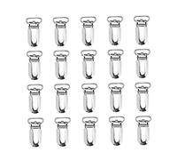 FRCOLOR 50 Pièces Clips Bretelles Durables avec Protection Plastique Accessoires Unisexes pour Pantalons et Créations Diy