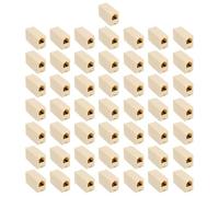 FRCOLOR 50 pièces Inline Coupler Connecteur de Ligne Téléphonique PC pour Prolongation Câbles Téléphoniques Adaptateur de Connexion Rapide Remplaceur Fiable et Simple à Installer