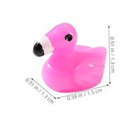 FRCOLOR 50 Pièces Lot de Mini Figurines Flamant Résine pour Décoration Jardin DIY Animaux Miniatures Élégants pour Terrarium et Paysage Micro Accessoires Créatifs pour Bricolage