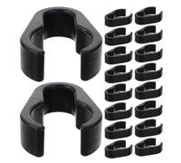 FRCOLOR 50 pièces Lot de Pinces pour Câble de Microphone Clips Flexibles Plastique Accessoires Simples pour Support Micro Organisation de Câbles pour Studio et Domicile
