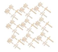 FRCOLOR 50 Pièces Mini Wooden Road Signs for Dollhouse Blank DIY Traffic Sign Toys for Early Learning and Creative Play