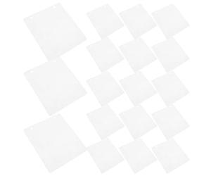 FRCOLOR 50 Pièces Pages de Classeur CD Double Face, PP Blanc, Anneau 2 | Recharges pour Classeurs de Supports, Taille Classique, Manipulation Fluide, Usage Maison et Bibliothèques