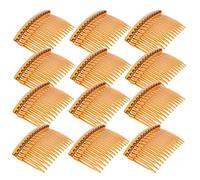 FRCOLOR 50 Pièces Peigne Épingle Clips De Mâchoire Pour Les Cheveux Patin à Roulettes Instantané Agrafe Mini é Outils De Coiffure Plastique Coffee