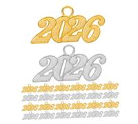 FRCOLOR 50 Pièces Pendentifs de Graduation de Charm avec Coiffe et Numéro Accessoires Diy pour Bijoux et Décorations