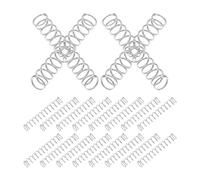 FRCOLOR 50 Pièces Ressorts de Compression Mécaniques Présent Rentrée en Acier Inoxydable Installation Facile et Pression Stable pour Stylo à Bille pour Réparation de Stylo