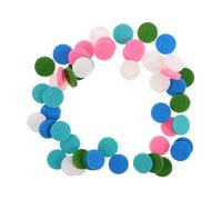 FRCOLOR 50 pièces Ronds Coton Fibre pour Pendentif Diffuseur Huiles Essentielles Recharge Réutilisable pour Collier Absorption Prolongée pour Maison Bureau Voiture