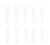 FRCOLOR 500 pièces Capsules Faux Ongles Transparentes Longues Pointe Française Naturelle pour Nail Art DIY Adaptées à Chaque Doigt Faciles à Coller et Retirer