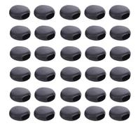 FRCOLOR 500pcs Boucles Réglables en Plastique Noir pour Masque Bouton Antidérapant, Maintien Sécurisé, pour Randonnée et Ski