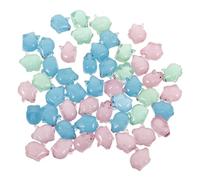 FRCOLOR 50pièces Lot de Figurines Miniatures De Cochon Résine Décorations De Jardin Miniature Maison De Poupée