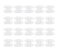 FRCOLOR 50pièces Porte-canettes Transparents pour Machine à Coudre Industrielle et Maison Accessoires Réutilisables pour Machines de Couture Brother Babylock Ateliers Couseurs et Cadeaux