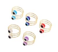 FRCOLOR 5pièces Bague Œil Pour Femmes Bijoux Fantaisie Bague Pour Index Bijoux Œil Cadeau Anniversaire