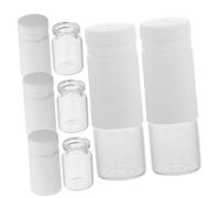 FRCOLOR 5pièces Contenants Cosmétiques Rechargeables Avec Séparateur Eau Huile Pour Voyages Maquillage Gel Soins De Peau Lotions Huiles Capillaires Liquides