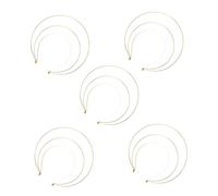 FRCOLOR 5pièces Couronne de Déesse à Trois Niveaux Set de Accessoire de Tête Élégant pour Mariages Fêtes Costumées et Loisirs Créatifs
