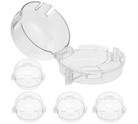 FRCOLOR 5pièces Couvercle De Protection Bouton Cuisinière Gaz Sécurisé Pour Garçon Fille Et Facile à Installer Four Et Plaques Verrou De Sécurité Résistant