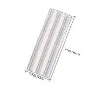 FRCOLOR 5pièces Lot de Recharges de Lingettes Lavables pour Balai à Franges Têtes Microfibre Réutilisables pour Nettoyage Sols Secs Humides