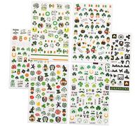 FRCOLOR 6 Feuilles Autocollants Pour Ongles Décalcomanies Pour Les Ongles De La Saint Patrick St. Fête De La Patrick Trèfle Nail Art Stickers Déco Stickers 3d Décorer Manucure Adhésif