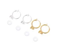 FRCOLOR 6 paires Boucles Oreilles Clips Sans Perçage pour Fille Clips Oreille Invisibles à Ressort Design Créatif Doré et Argenté avec Coussins Ronds Transparents Confortables et Durables