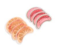 FRCOLOR 6 Paires de Patchs Oculaires en Gel Refroidissant, Poche de Glace Réutilisable en Plastique, Refroidissement Rapide et Hydratation, pour Bureau et Voyages