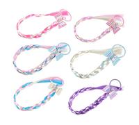 FRCOLOR 6 Pièces accessoires brosse à cheveux humain chignon poil cheveux de bébé Vert Perles dreadlocks extension postiche Extensions de cheveux coiffure de filles fibre chimique