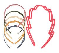 FRCOLOR 6 Pièces Bandeau à Dents Givré Mode De Bandeaux Pour Femmes Bracelets De Lavage Du Visage Bandeaux Larges Pour Femmes Bande De Cheveux Bandeau De Soin De La Peau Masque Plastique