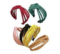 FRCOLOR 6 Pièces Bandeau barrette hair bow headband hair toppers hair charms - noué vintage foulards pour femmes écharpe en soie groupe coiffe nouée casque à tricot