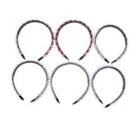 FRCOLOR 6 Pièces Bandeau Chapeaux Bande De Cheveux Spa Femmes Pince à Cheveux Couronne De Princesse Accessoires De Cheveux Des Filles Brillant à Lèvres Stickers Abdos